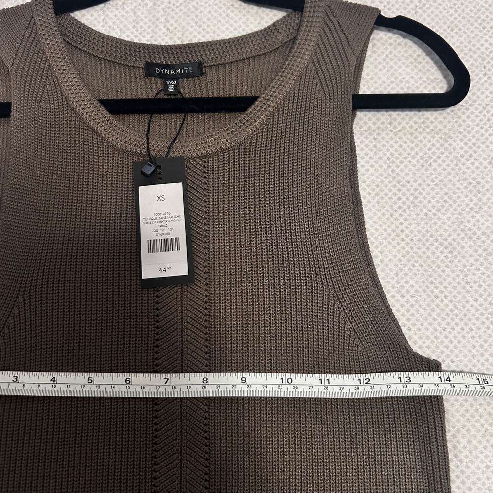 Dynamite Knit Longline Tunic Tank Top - Picture 7 of 8